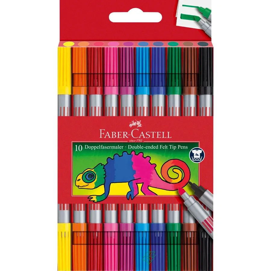 Faber-Castell - Tusser dobbelt tyk/tynd 10 stk.