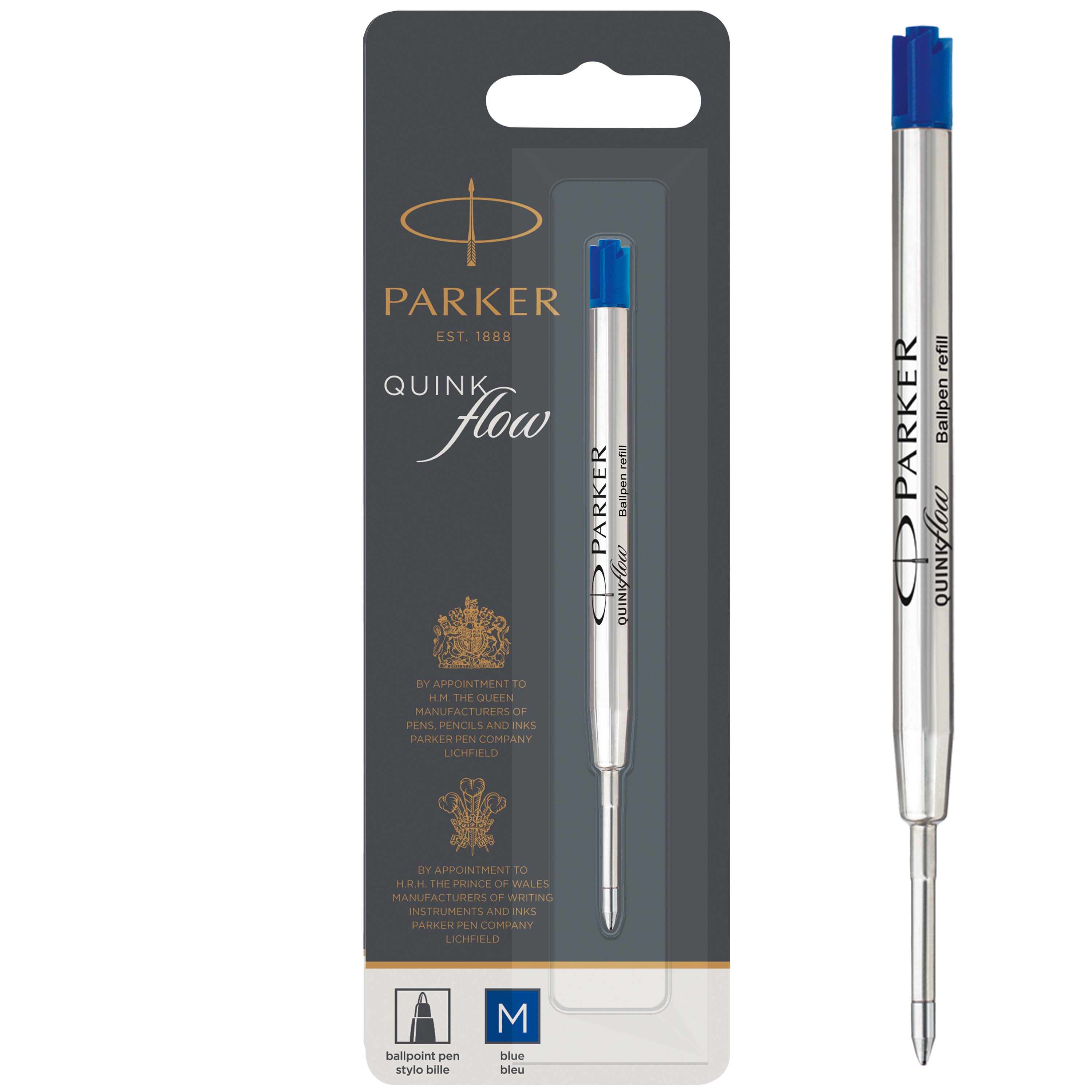 Parker Quink Flow KP M Blå Blister