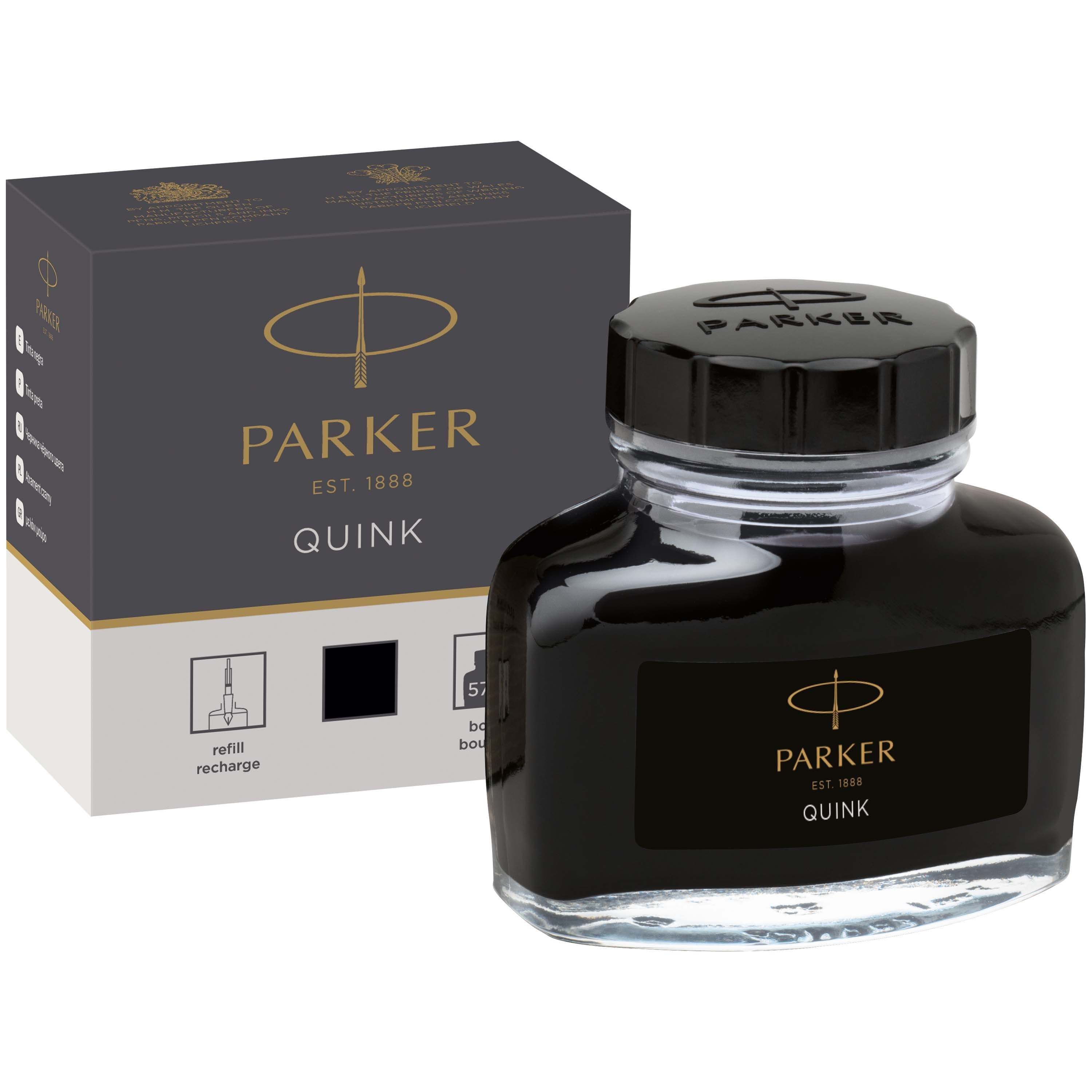 Parker Quink 57ml Sort Perman.