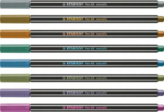 STABILO Pen 68 Metallic – Premium Tuscher med Metallic-Effekt