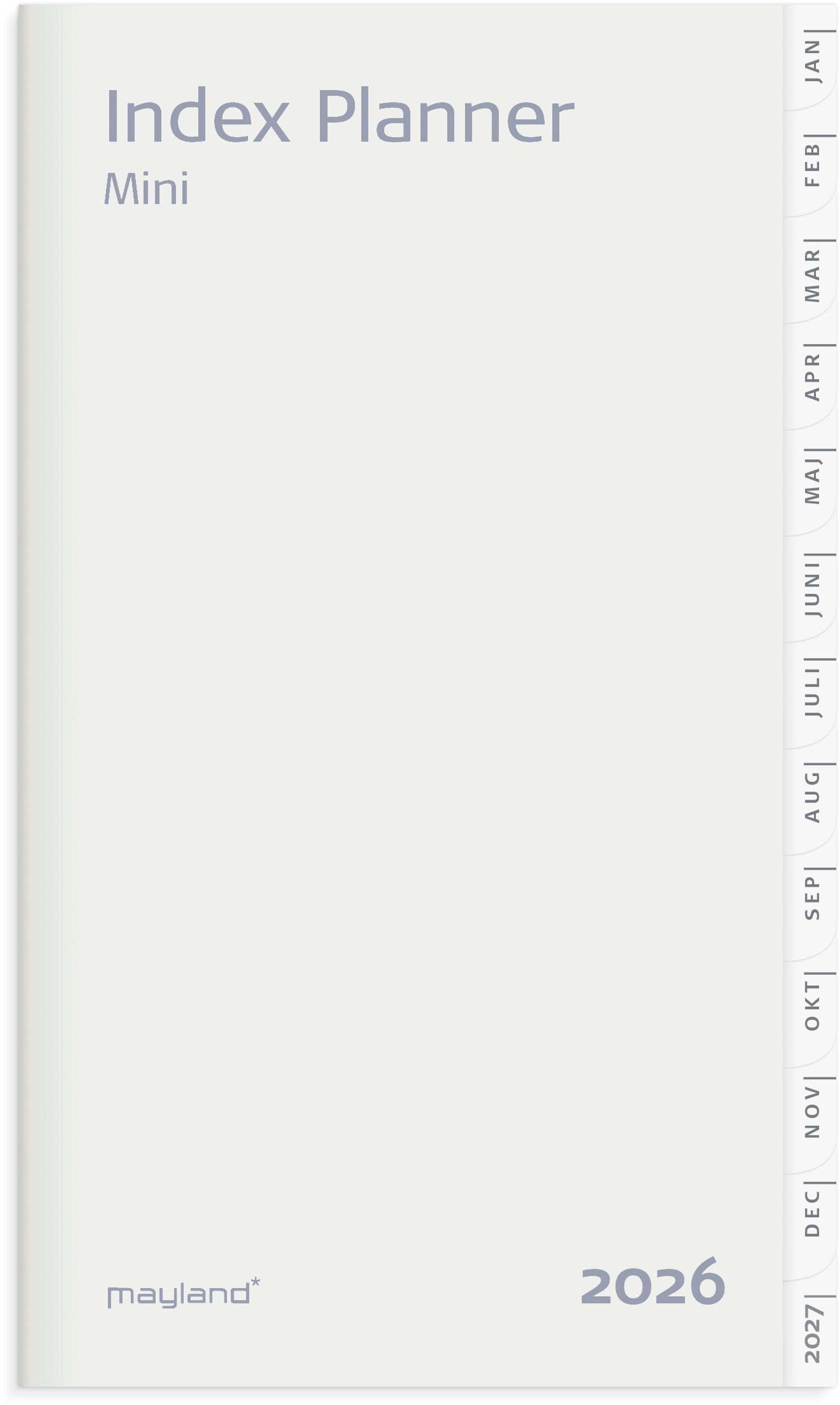 Index Planner mini månedskalender REFILL 2026