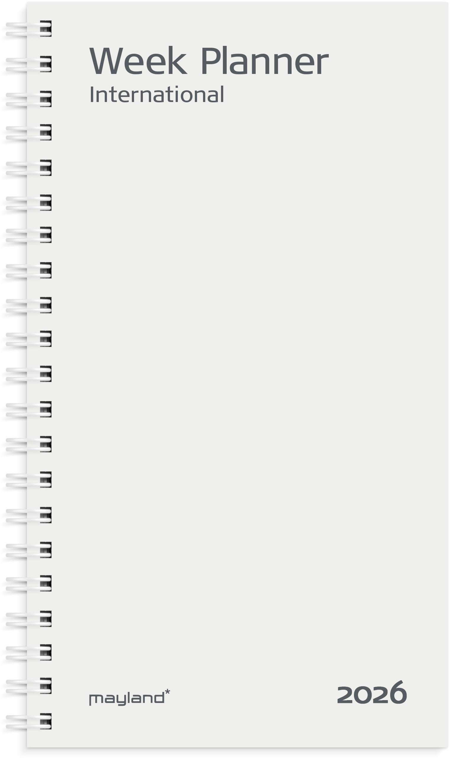 Week Planner International tværformat REFILL 2026