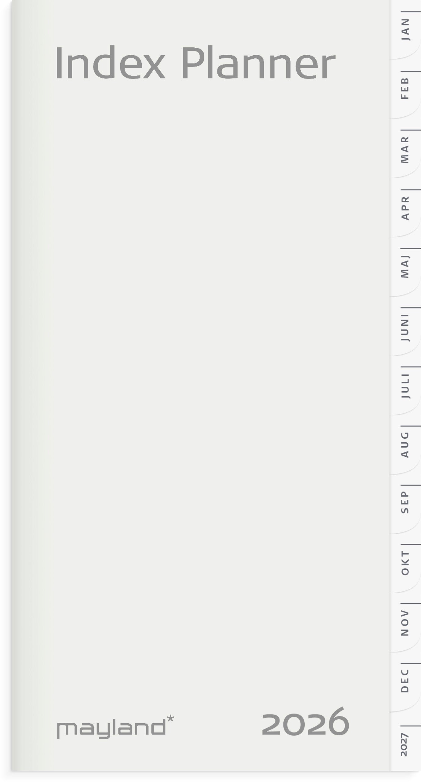 Index Planner månedskalender REFILL 2026