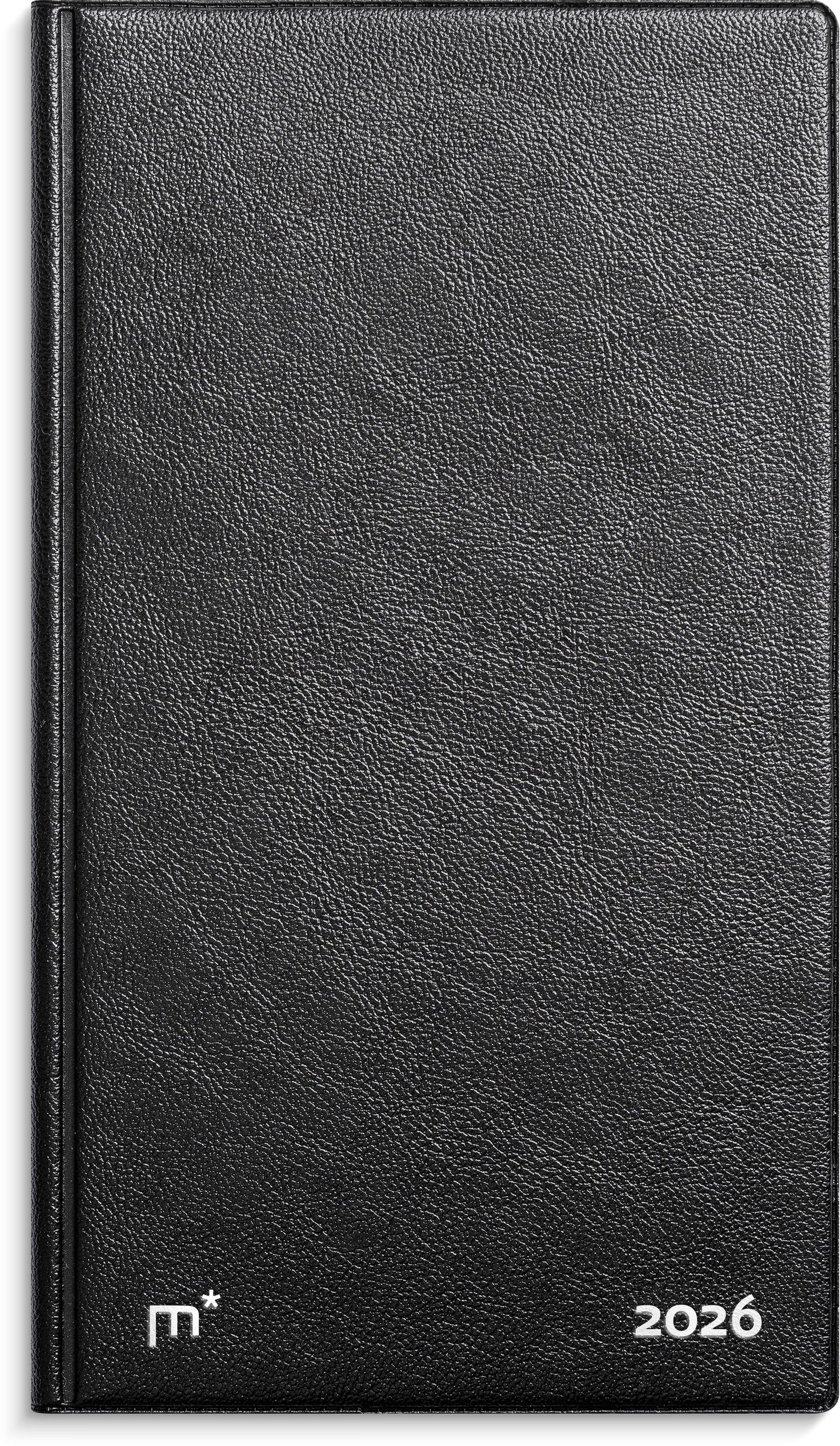 City Week Planner tværformat sort vinyl 2026