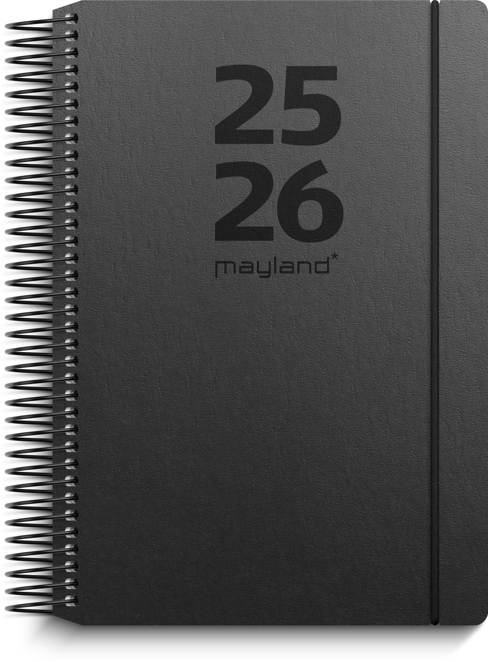 Studie Stor dagkalender sort genbrugskarton 2025/2026