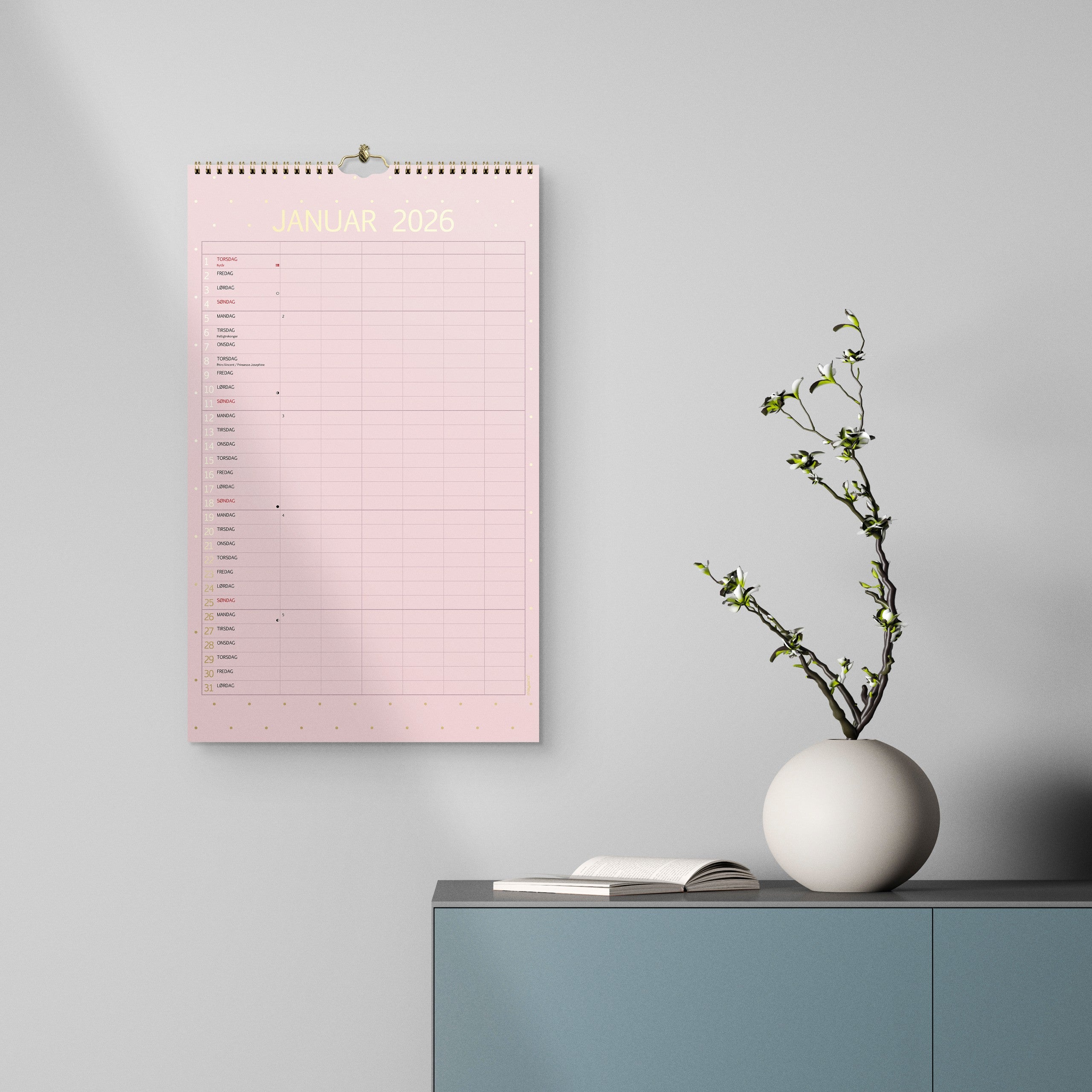 Studie Familiekalender Color 2025/2026
