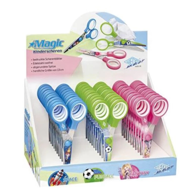 børnesaks 13 cm m. motiver rund spids 30stk i disp