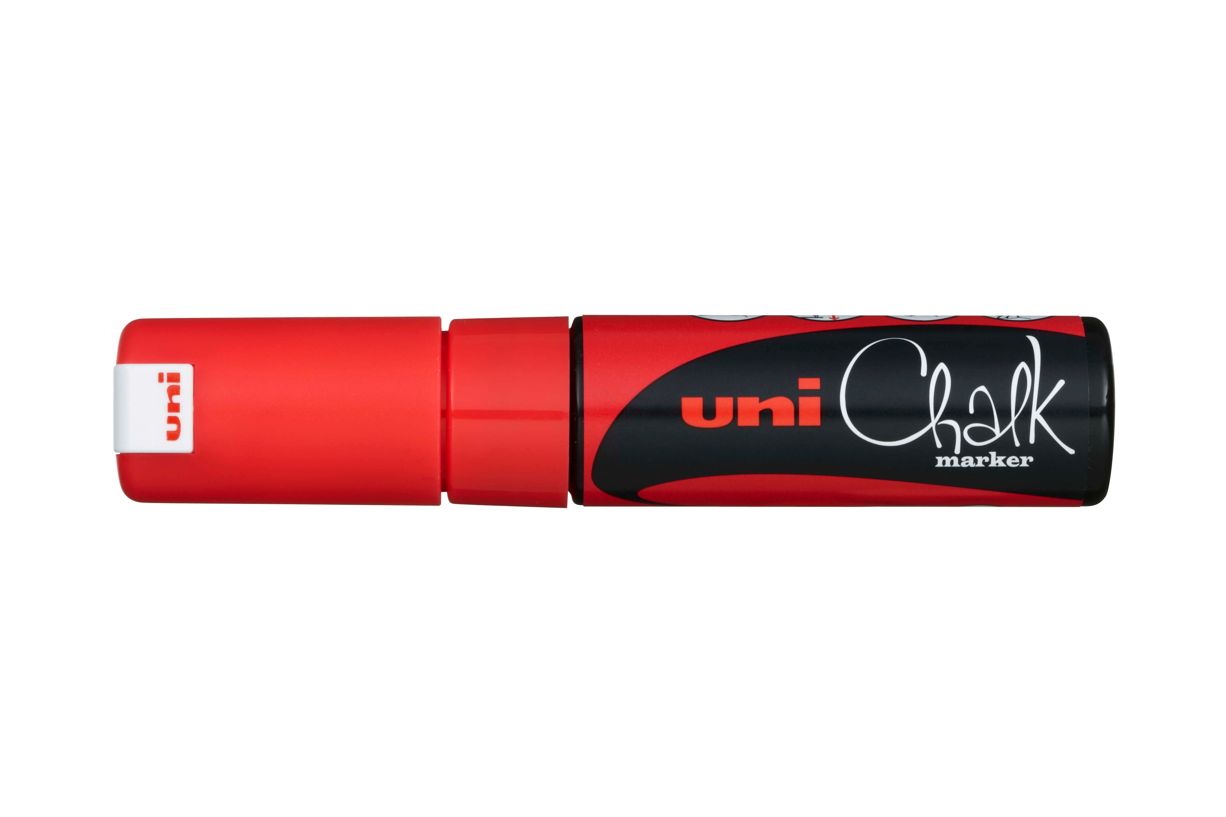 Uni Chalk Marker 8K – Vandfast Kridttusch (8 mm) til Tavler, Vinduer og Glas