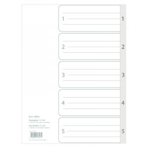 Faneblade 1-5, plast