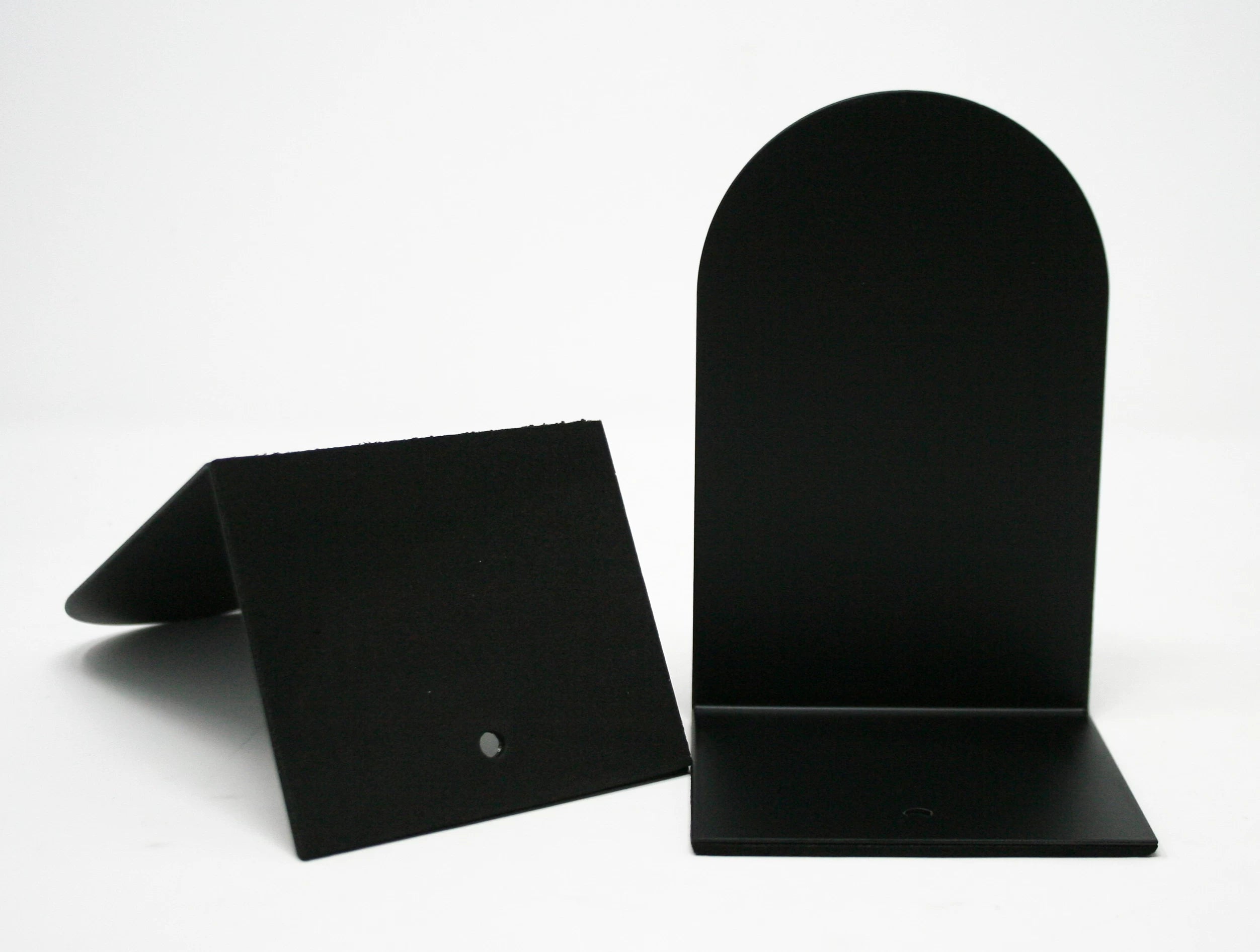 bogstøtter 15 cm. metal sort 2 stk - danblok