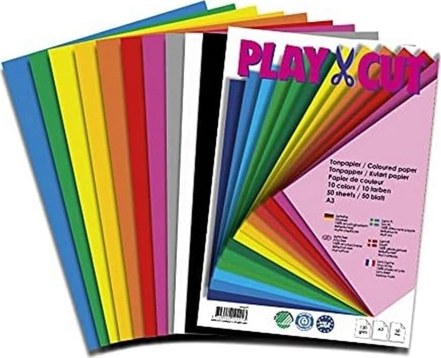 Playcut - Karton A4 220 G - 50 Ark. ass.