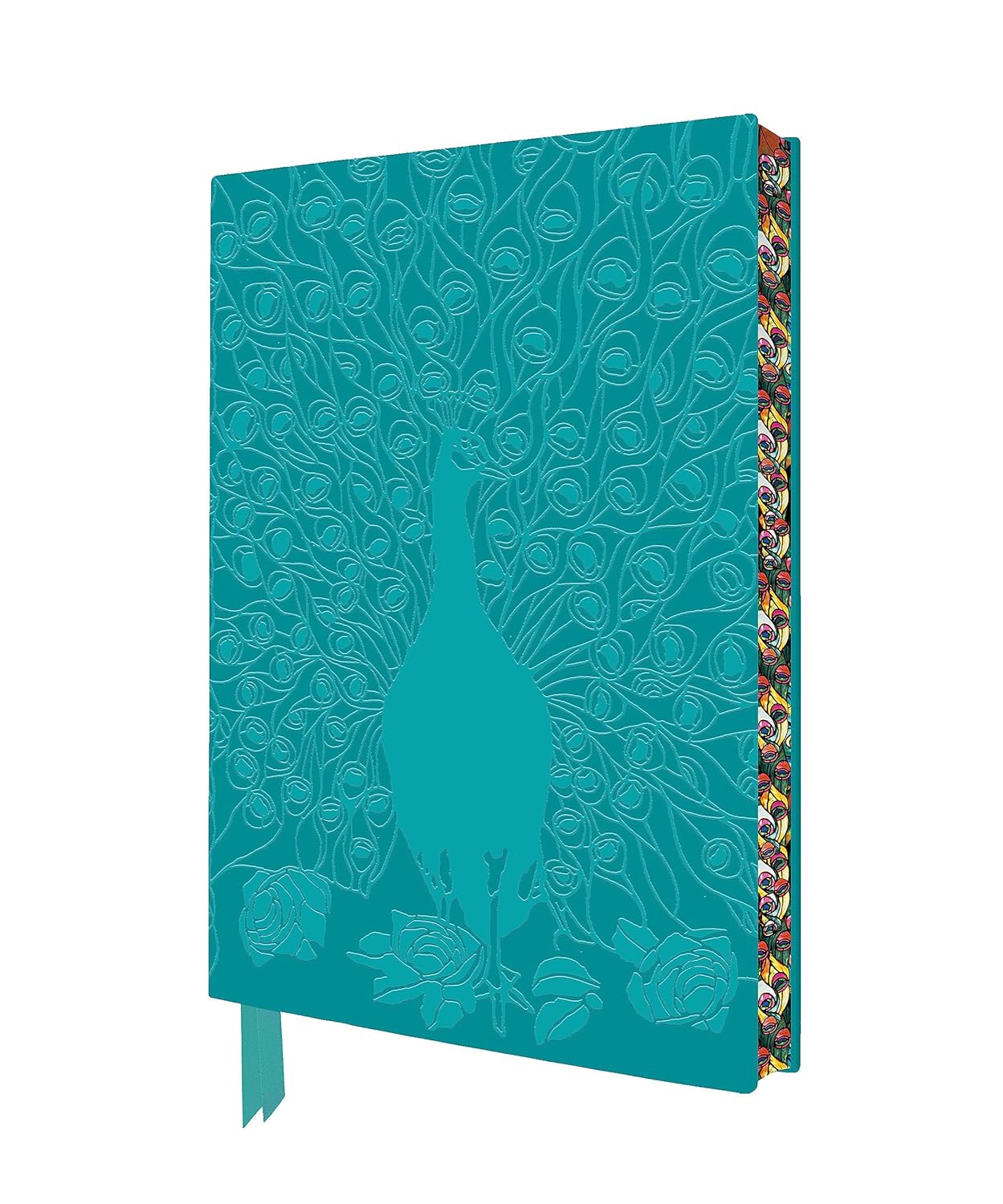 Notesbog A5 Louis Comfort Tiffany: Displaying Peacock Artisan Art Notebook linieret