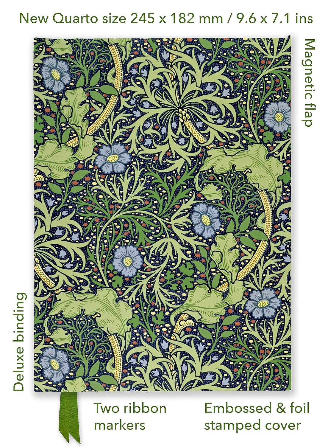 Notesbog Quarto William Morris: Seaweed