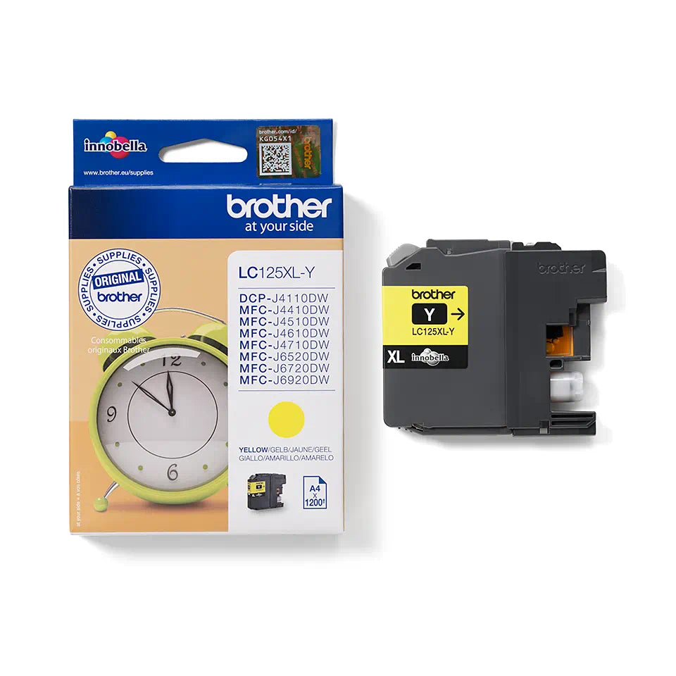 Brother LC125XLY Yellow