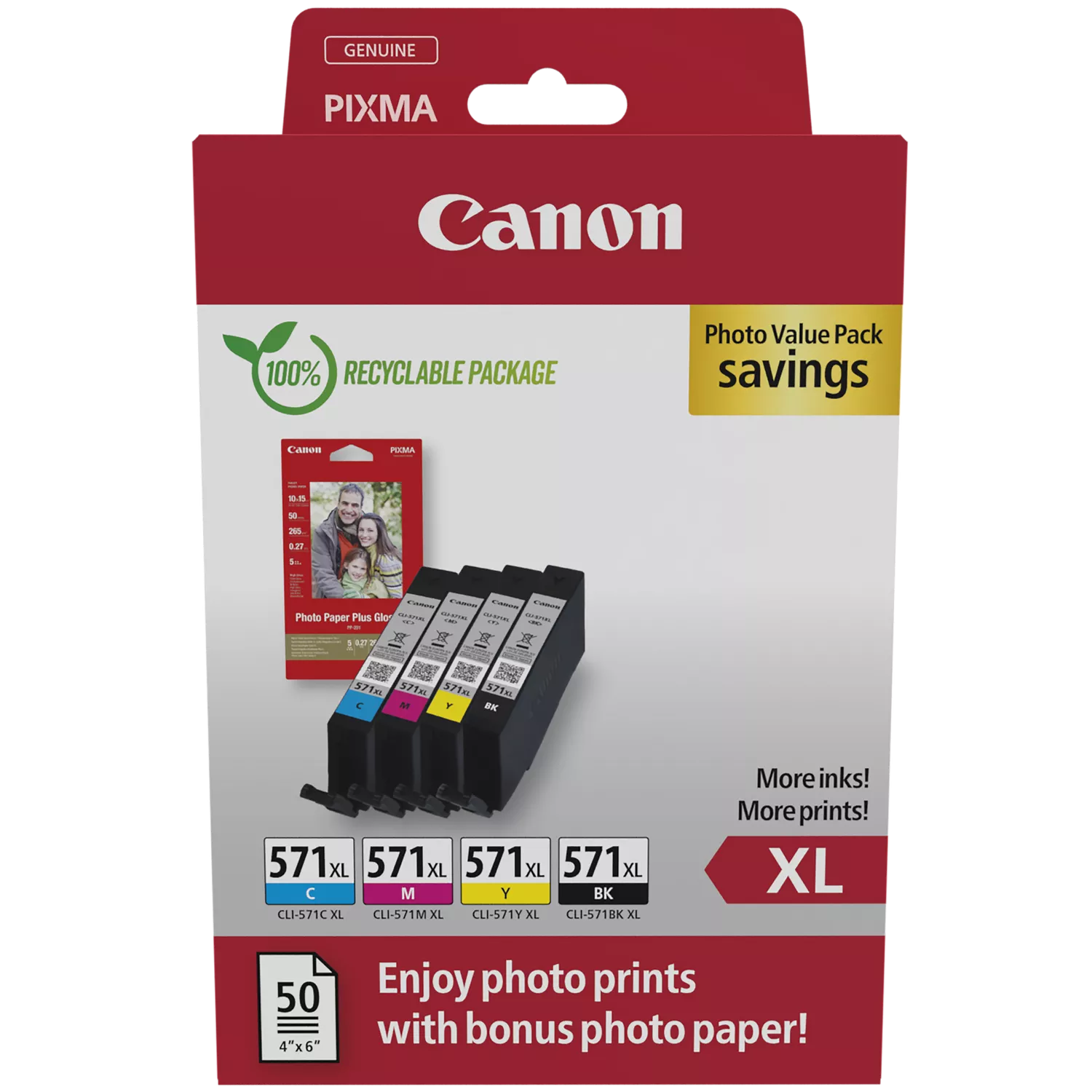 Canon 571XL Value Pack