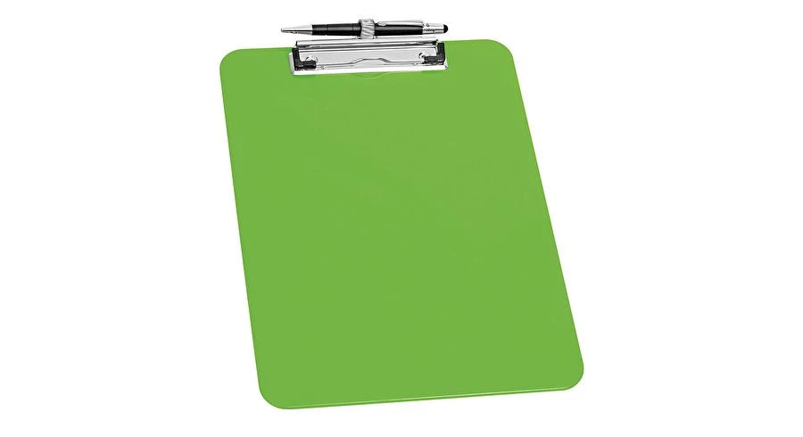 clipboard a4 - med penholder - l.grøn (skaffevare)