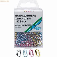 papir clips wedo 27mm striber - 100 stk