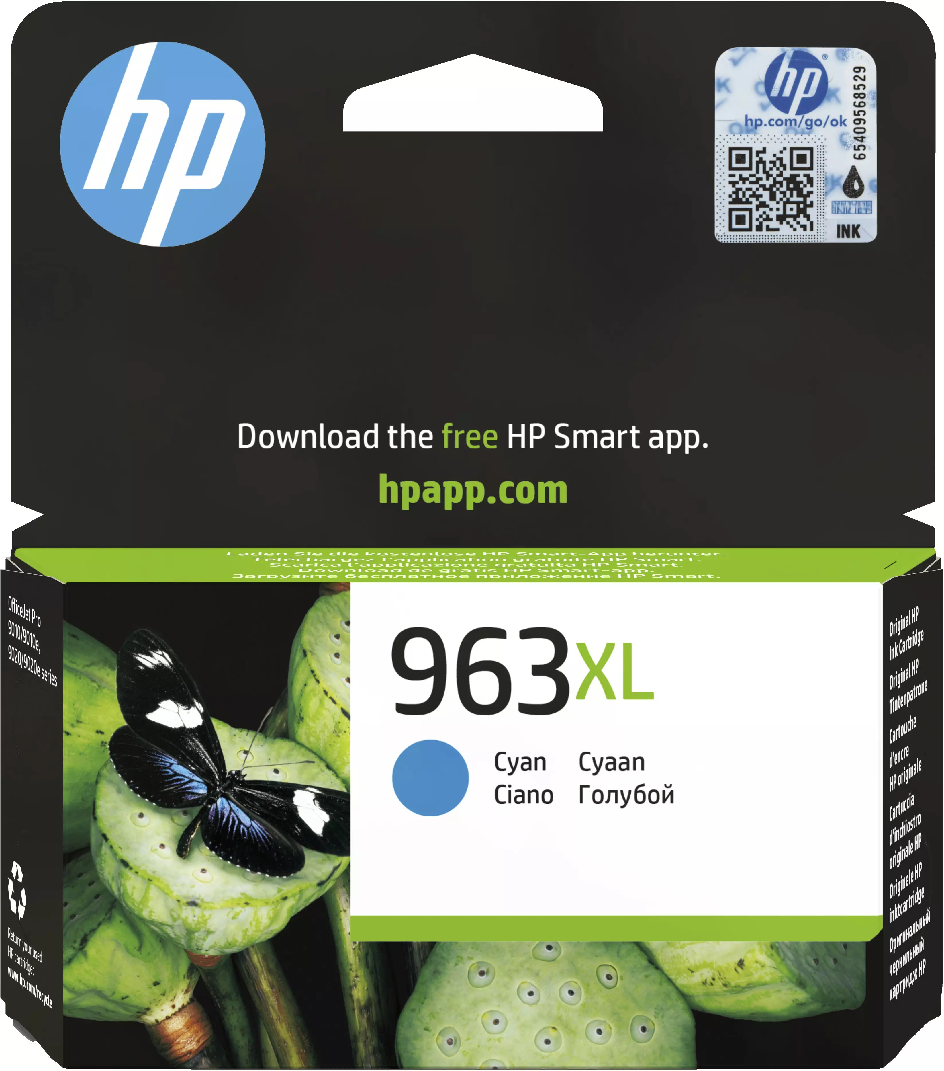 Colour Inkjet Cartridge HP 963XL cyan