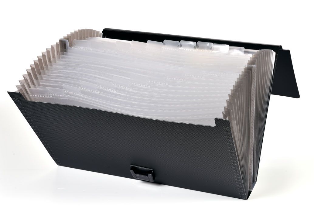 Docusmart Hjemmearkiv A4 PP 24 Lommer Sort