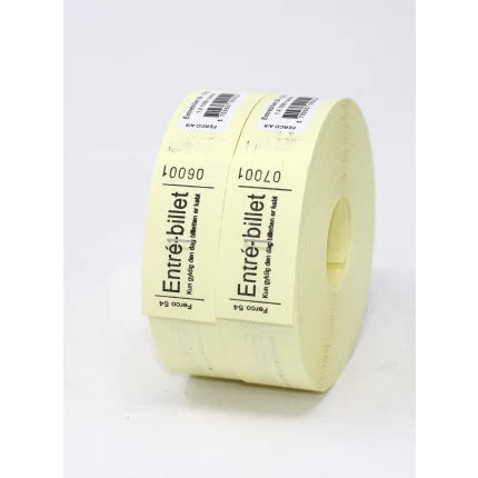 entrebilletter 54 - gul