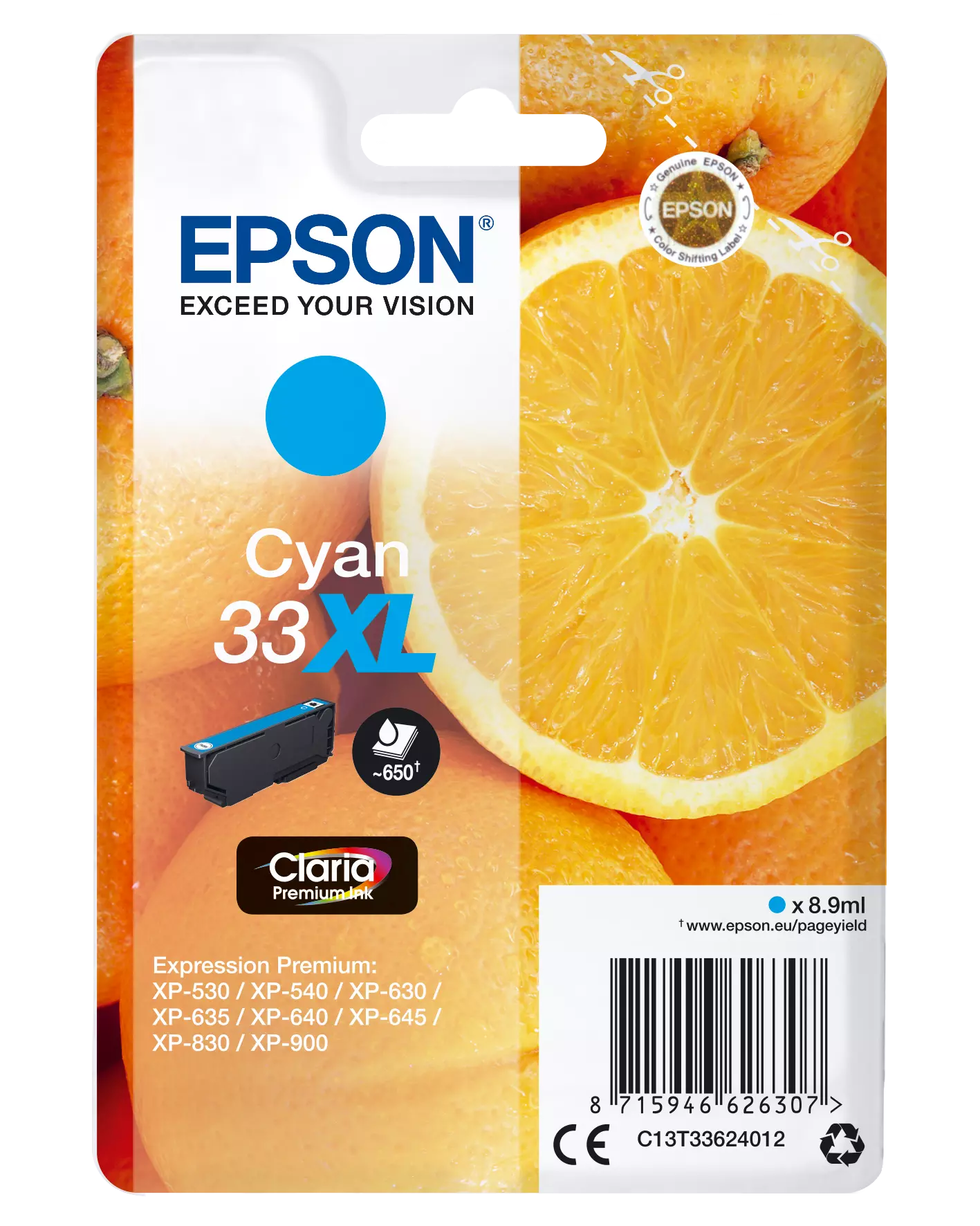 Epson 33XL Cyan