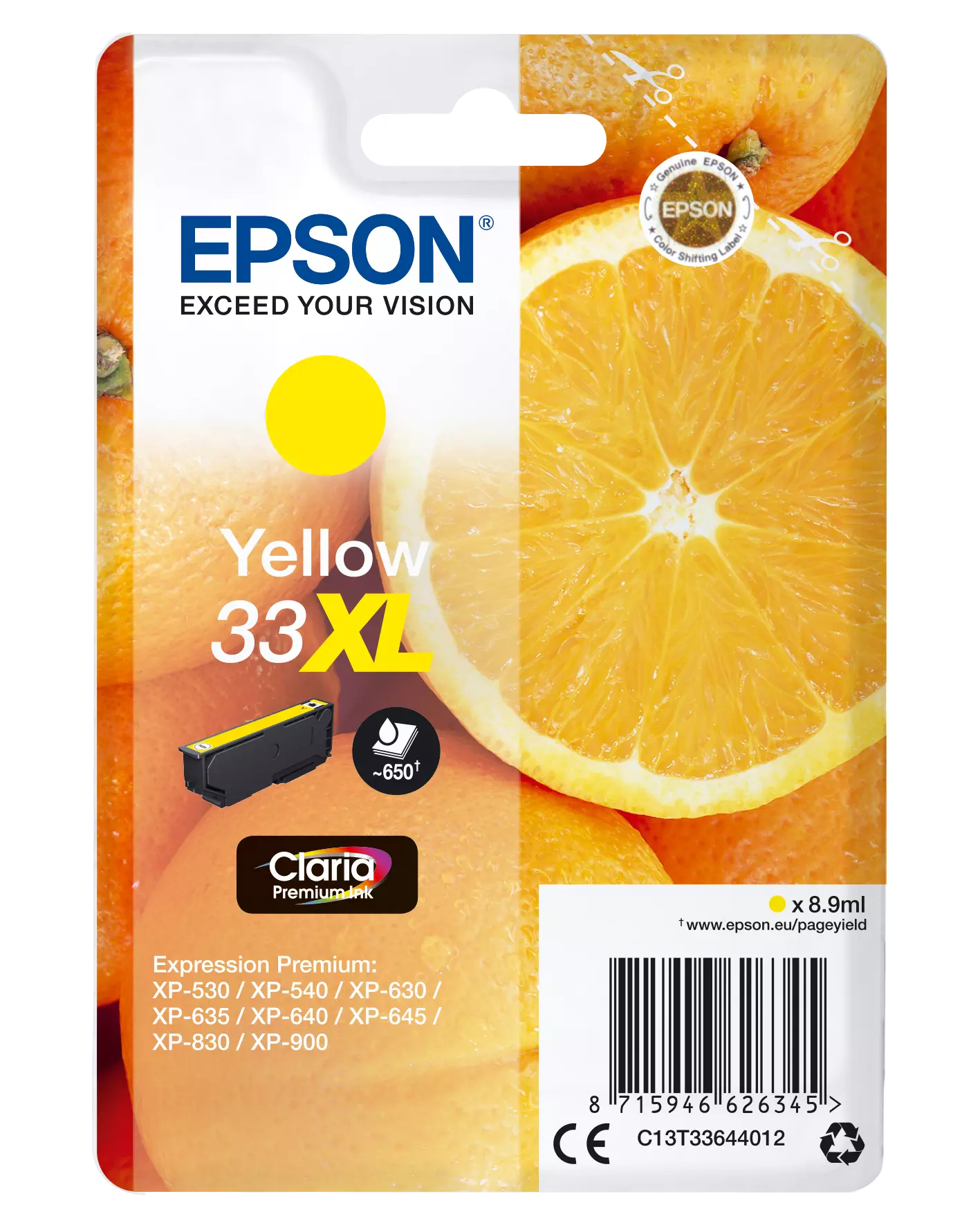 Epson 33XL Yellow