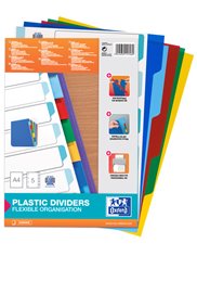 Bantex Strong-Line®Fanekort A4, 5 Faner/Farver