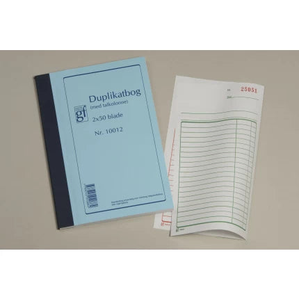 Duplikatbog gf 10012 108x200mm 2x50 blade