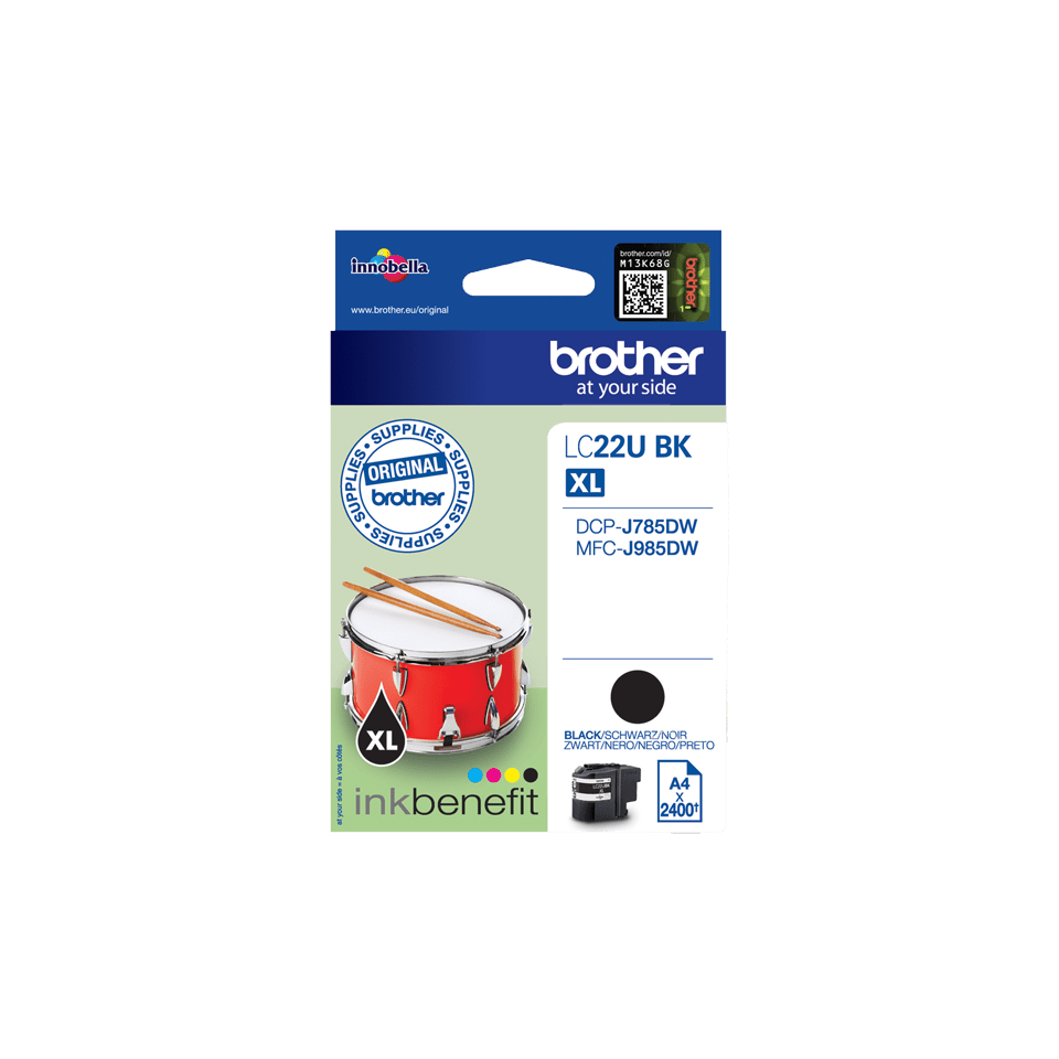 Brother LC22U BK XL Black