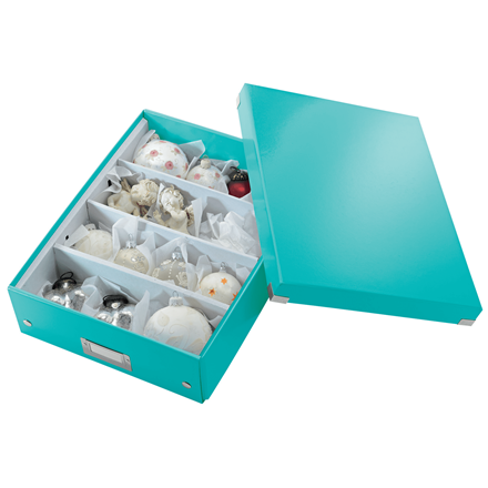 Leitz arkivboks Click & Store A4 isblå (inddeling)