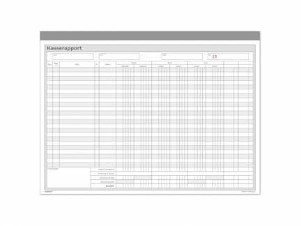Kasserapport (kasse-bank-giro+1) 2 x 50 sider m. kopi
