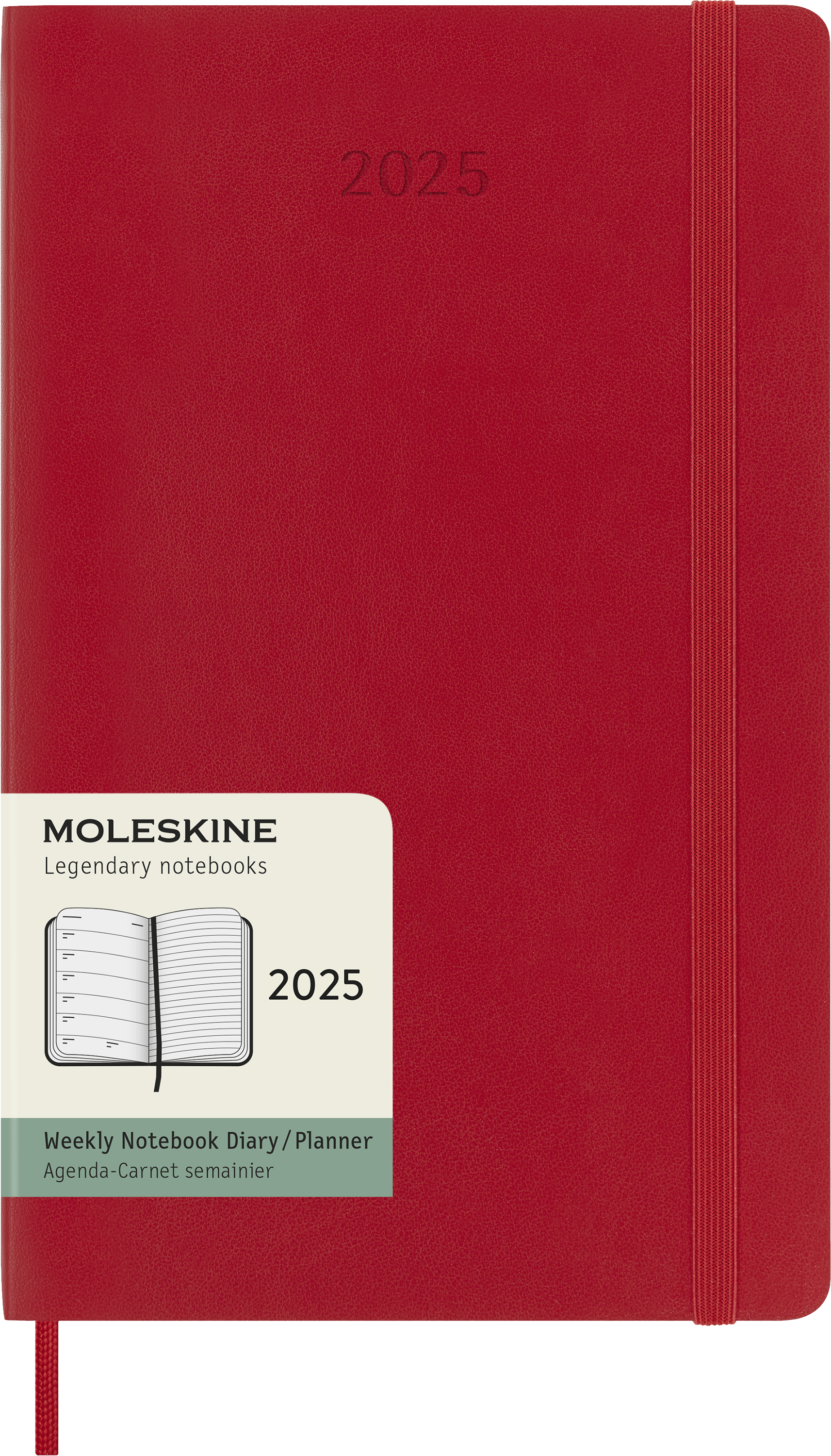 Classic Soft 12M Week Note Large Rød 2025