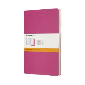 Cahier Journal Linjeret Large Lyserød 3-Pak