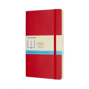 Moleskine Classic Soft Dotted Large Rød