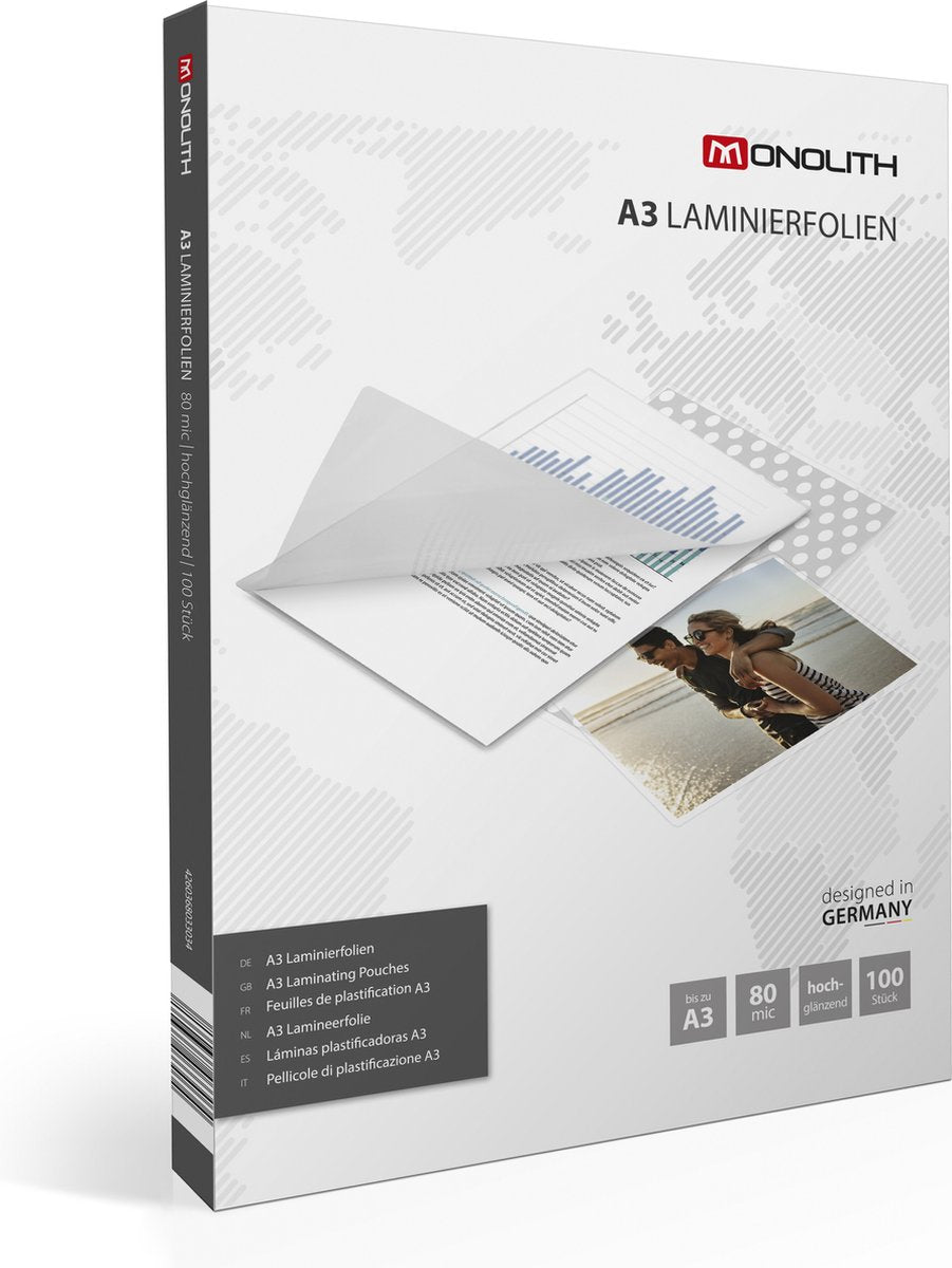 Monolith A3 80 mc. lamineringslomme
