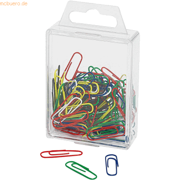 papir clips wedo 27mm 100 stk - ass farver