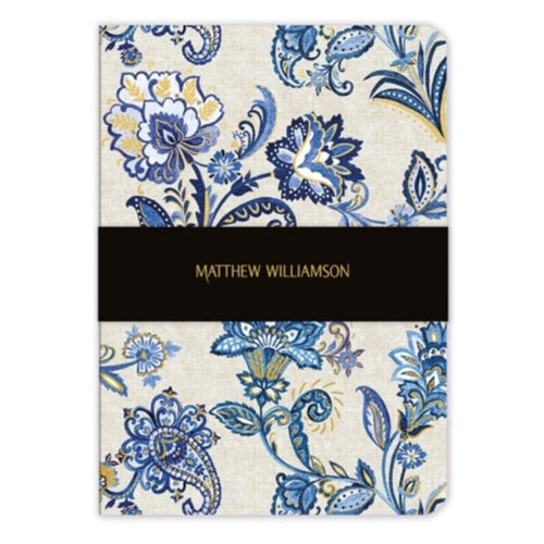 Notesbog M&G A5 Matthew Williamson Blue Floral Paisley
