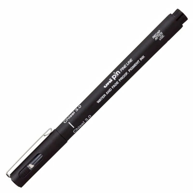 Uni Pin - Fine Line Chisel tip 3,0 - 46 black
