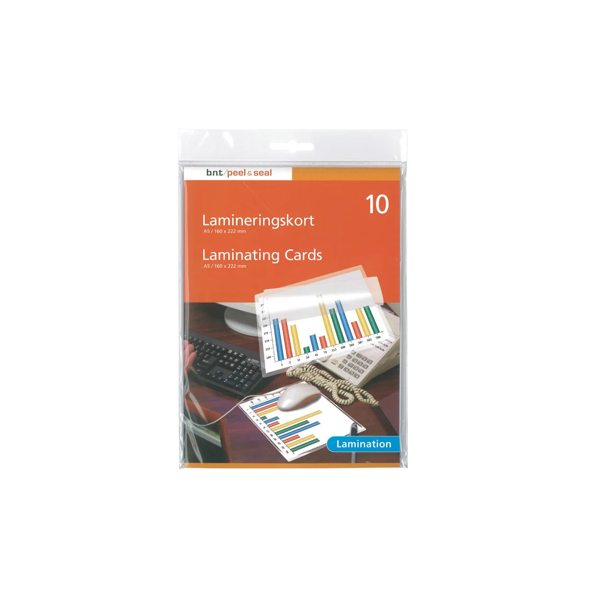 BNT - Lamineringskort A5 10 stk.
