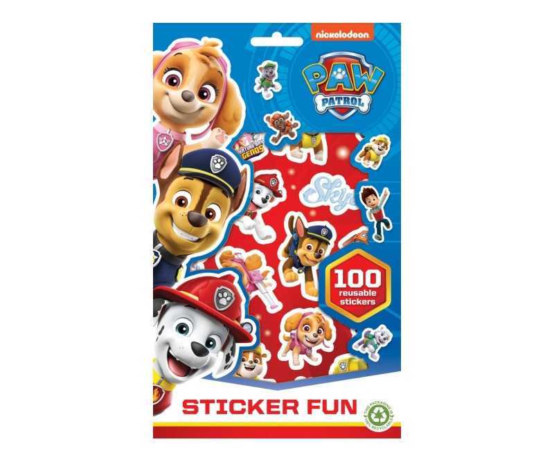 Paw Patrol klistermærker over 100 genbrugelige klistermærker