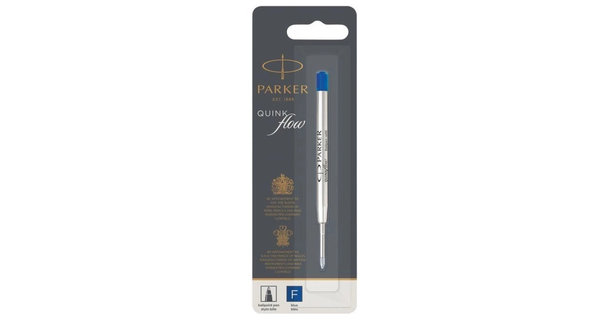 Parker Quink Flow rollerball refill Blå F