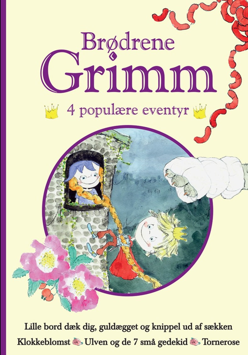 Brødrene Grimm - 4 populære eventyr (lilla)