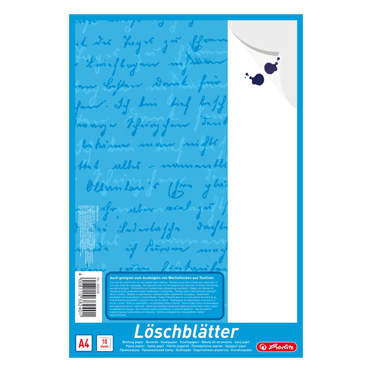 blotting sheet blok A4 10 sheets white