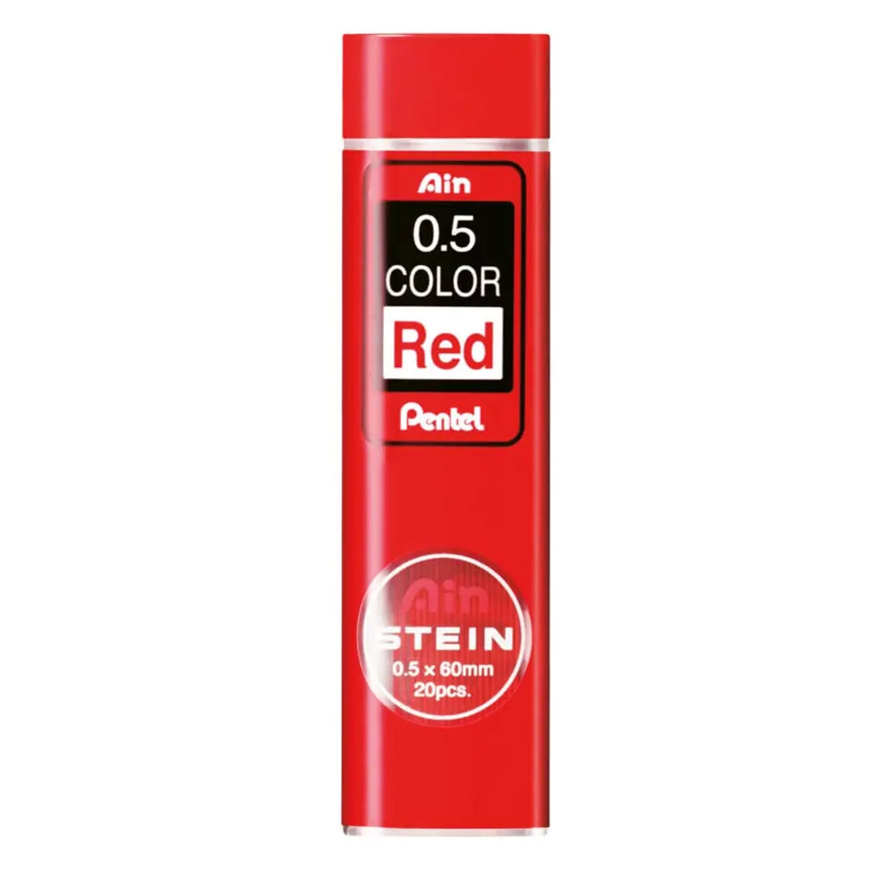 Pentel - Rød farve 0.5 HB stifter