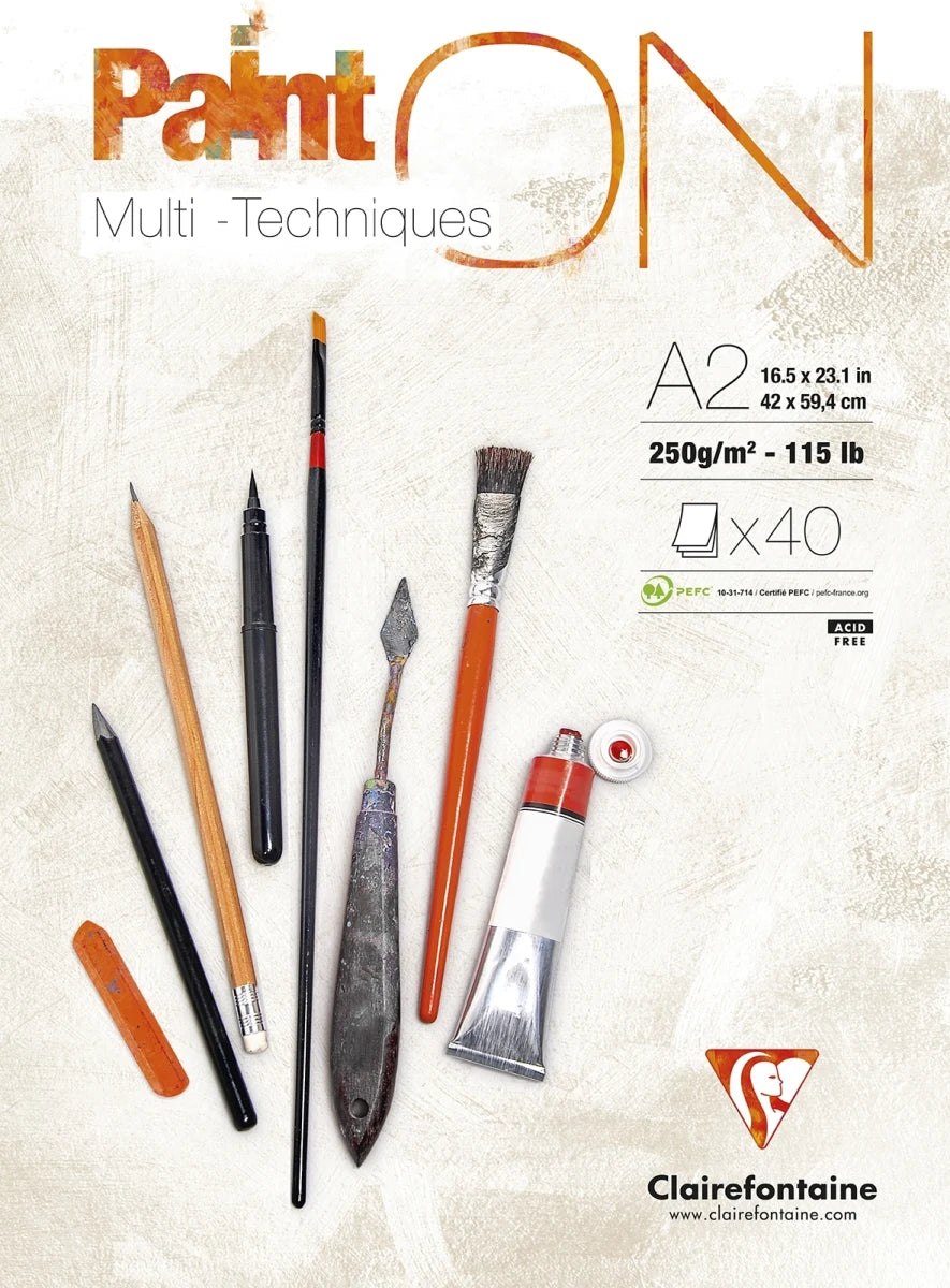 Clairefontaine PAINT-ON BLOK HVID A2