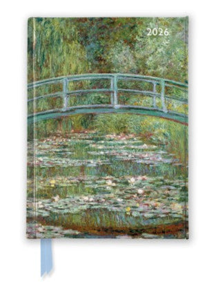 Claude Monet notesbog: Bridge over a Pond of Water Lilies 2026 Luxury Pocket Diary Planner - Week to View