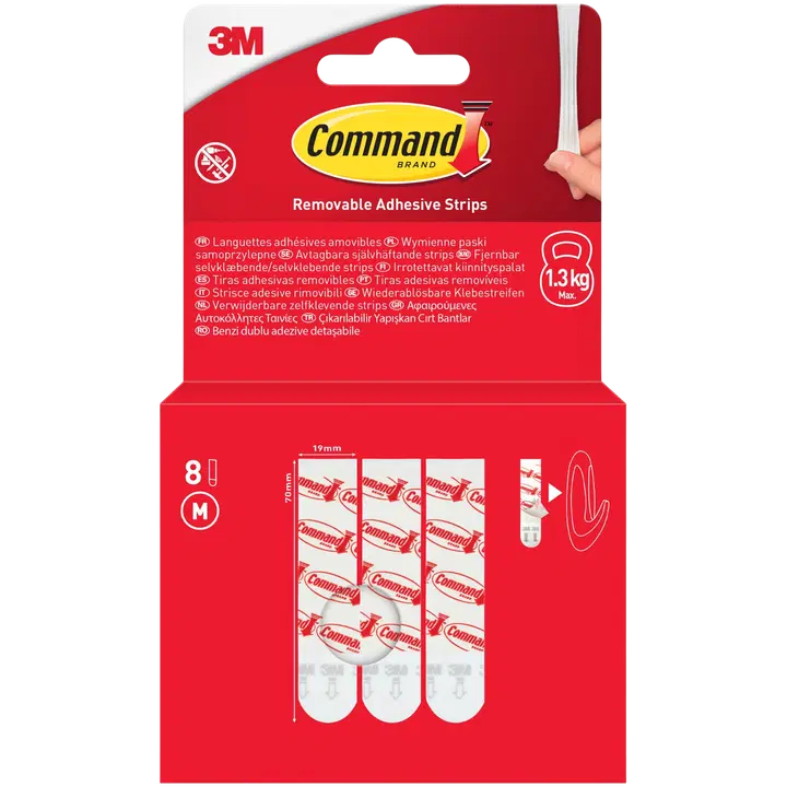 Command 3M Medium Adhesive Strips Pakke med 8