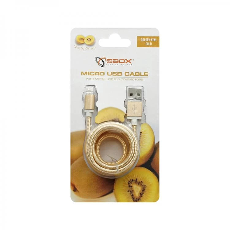 usb kabel micro 1,5m   guld