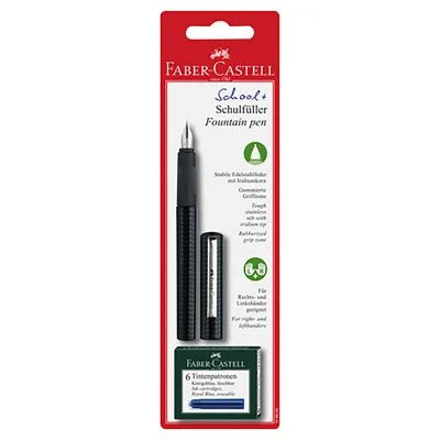 Faber-Castell - School Fountain Pen - Carbon Black