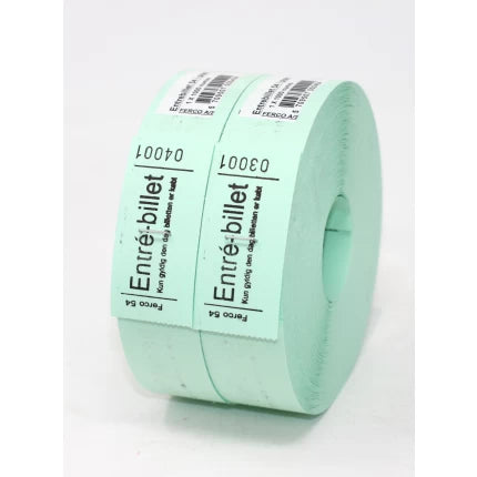 entrebilletter 54 - grøn